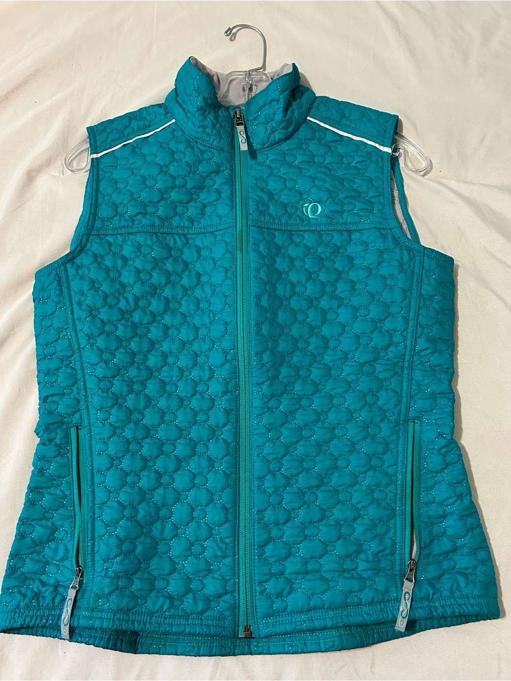 Pearl Izumi NWOT Brilliant Green Quilted Vest Layering Athletic Premium Sz M.